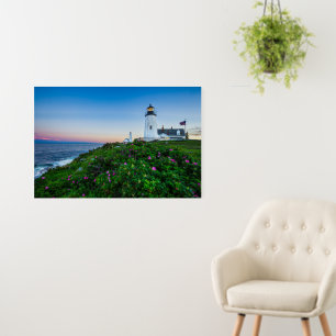 Lighthouses Point Lighthouse Bristol Maine Foam Board