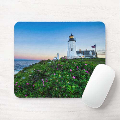 Lighthouses  Point Lighthouse Bristol  Maine Mouse Pad