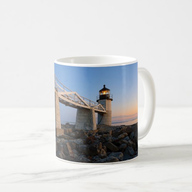 Lighthouses | Port Clyde Maine Lighthouse Coffee Mug (Front Right)