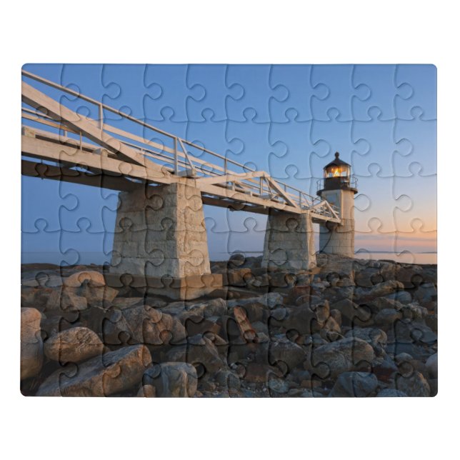Lighthouses | Port Clyde Maine Lighthouse Jigsaw Puzzle (Puzzle Horizontal)