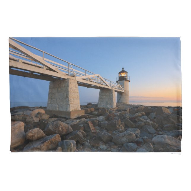 Lighthouses | Port Clyde Maine Lighthouse Pillow Case (Front)