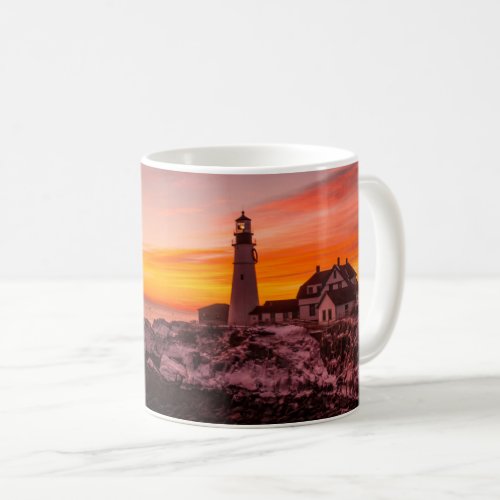 Lighthouses   Portland Head Cape Elizabeth Maine Coffee Mug