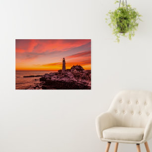 Lighthouses Portland Head Cape Elizabeth Maine Foam Board