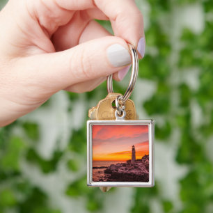 Lighthouses    Portland Head Cape Elizabeth Maine Keychain