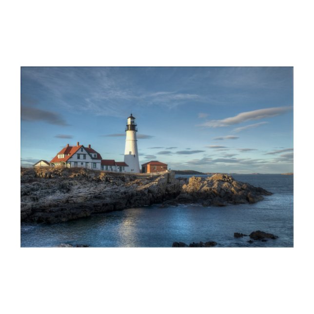 Lighthouses | Portland Head Light Lighthouse Acrylic Print (Front)