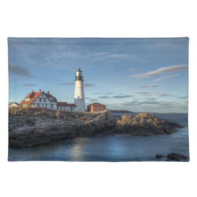 Lighthouses | Portland Head Light Lighthouse Cloth Placemat (Front)