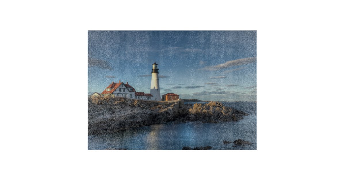 Lighthouses | Portland Head Light Lighthouse Cutting Board | Zazzle