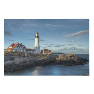 Lighthouses   Portland Head Light Lighthouse Faux Canvas Print