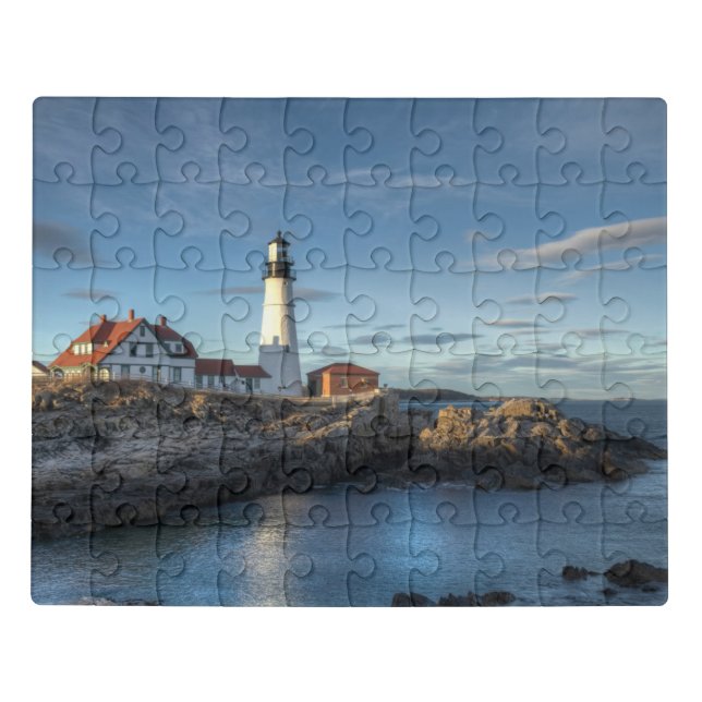 Lighthouses | Portland Head Light Lighthouse Jigsaw Puzzle (Puzzle Horizontal)