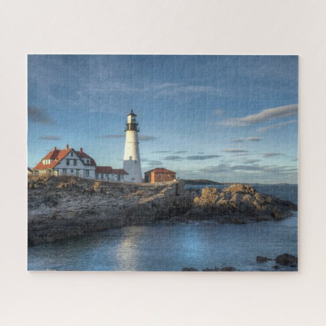 Lighthouses | Portland Head Light Lighthouse Jigsaw Puzzle (Horizontal)