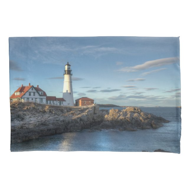 Lighthouses | Portland Head Light Lighthouse Pillow Case (Front)