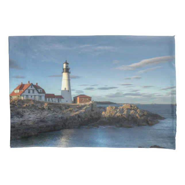 Lighthouses | Portland Head Light Lighthouse Pillow Case | Zazzle