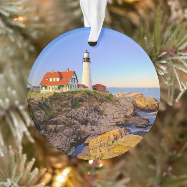 Lighthouses | Rockport Lighthouse Maine Ornament (Tree)