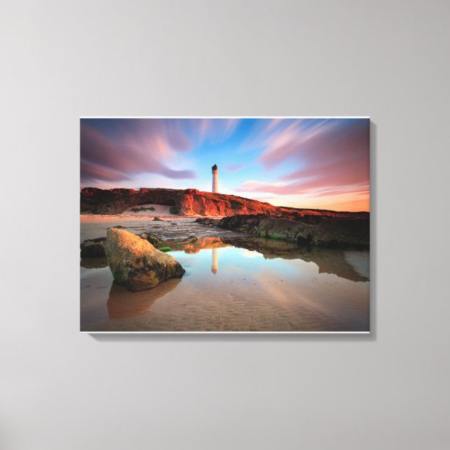 Lighthouses | Sea-Light Lossiemouth Scotland Canvas Print (Front)