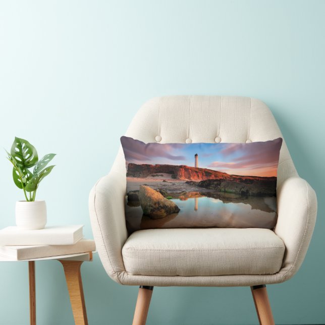 Lighthouses | Sea-Light Lossiemouth Scotland Lumbar Pillow (Chair)