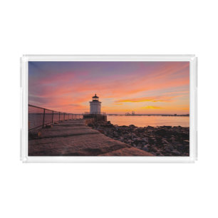 Lighthouses South Portland, Maine Acrylic Tray
