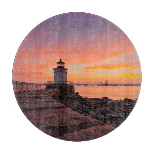 Lighthouses  South Portland Maine Cutting Board