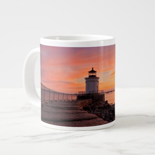 Lighthouses  South Portland Maine Giant Coffee Mug