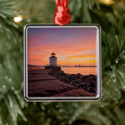 Lighthouses | South Portland, Maine Metal Ornament
