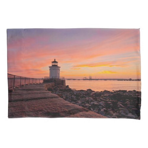 Lighthouses  South Portland Maine Pillow Case