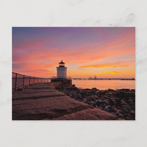 Lighthouses  South Portland Maine Postcard