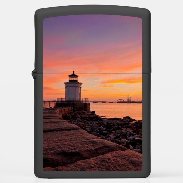 Lighthouses | South Portland, Maine Zippo Lighter (Front)