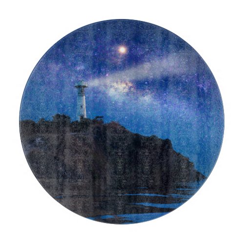 Lighthouses  Starry Night Lighthouse Cutting Board