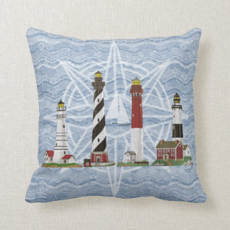Lighthouses Throw Pillow