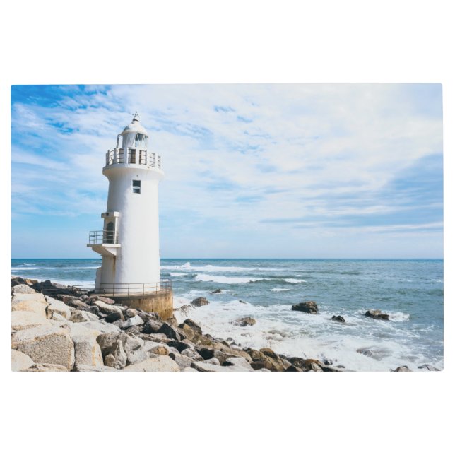 Lighthouses | Toyohashi City Lighthouse Metal Print (Front)