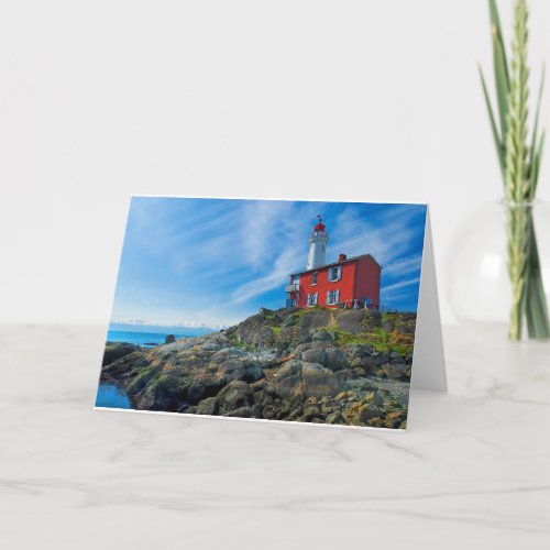 Lighthouses  Victoria Harbor Vancouver Island Card