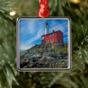 Lighthouses Victoria Harbor Vancouver Island Metal Ornament
