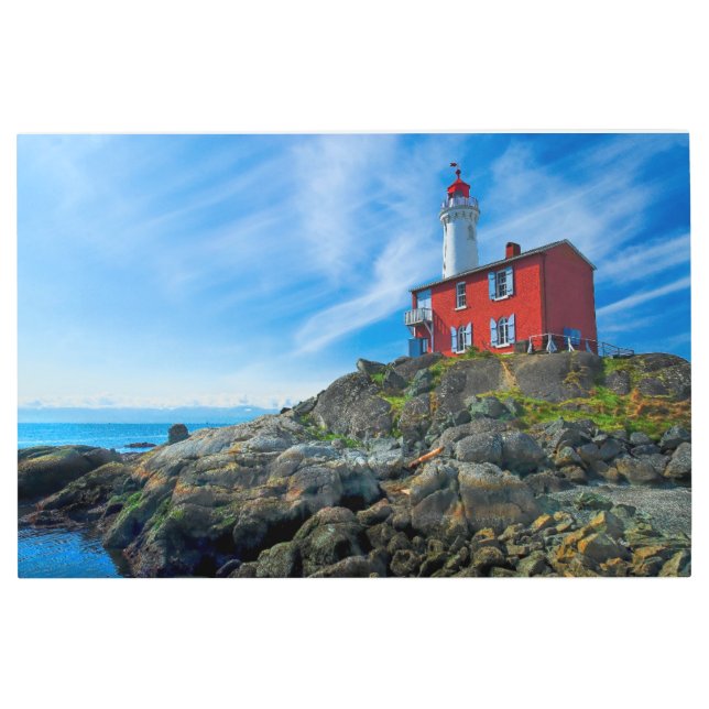 Lighthouses | Victoria Harbor Vancouver Island Metal Print (Front)