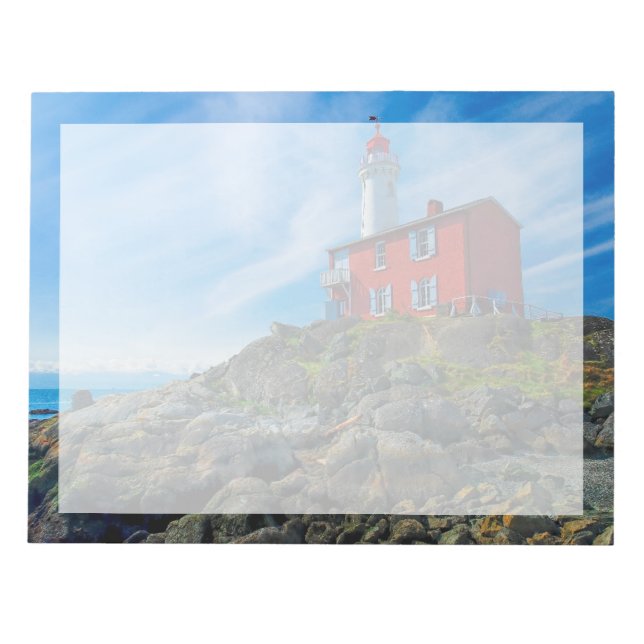 Lighthouses | Victoria Harbor Vancouver Island Notepad (Front)