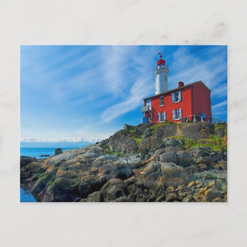 Lighthouses  Victoria Harbor Vancouver Island Postcard