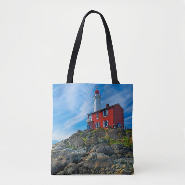 Lighthouses | Victoria Harbor Vancouver Island Tote Bag (Front)