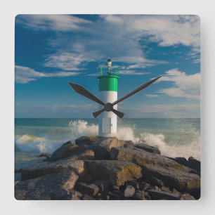 Lighthouses Wellington Ontario Canada Square Wall Clock
