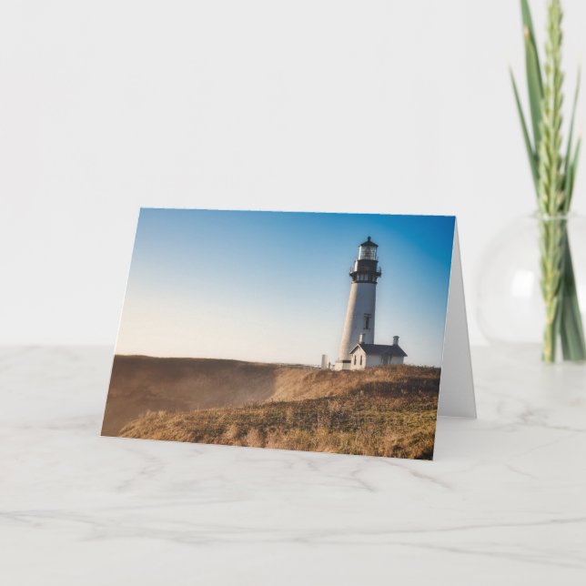 Lighthouses | Yaquina Head Lighthouse Oregon Card (Front)