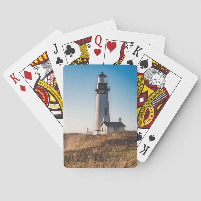 Lighthouses | Yaquina Head Lighthouse Oregon Poker Cards (Back)