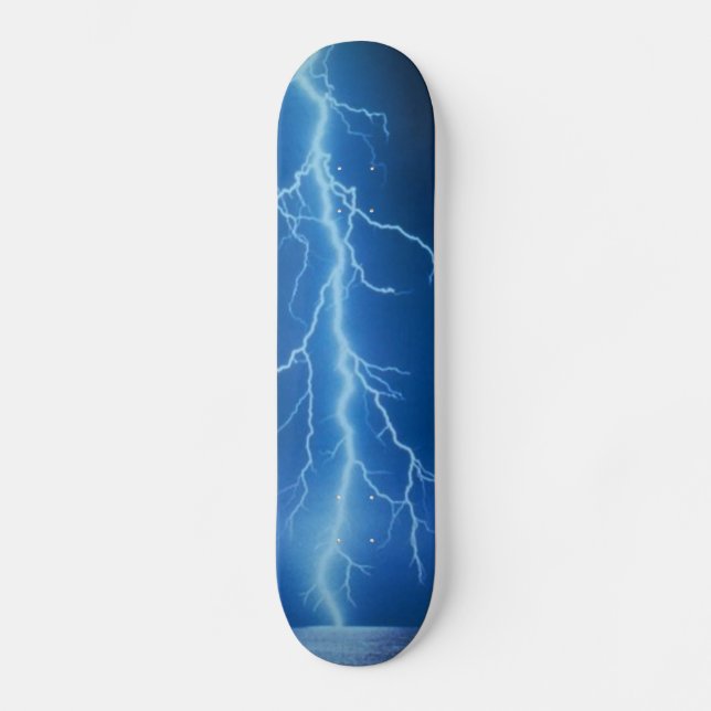 lighting bolt skateboard deck (Front)