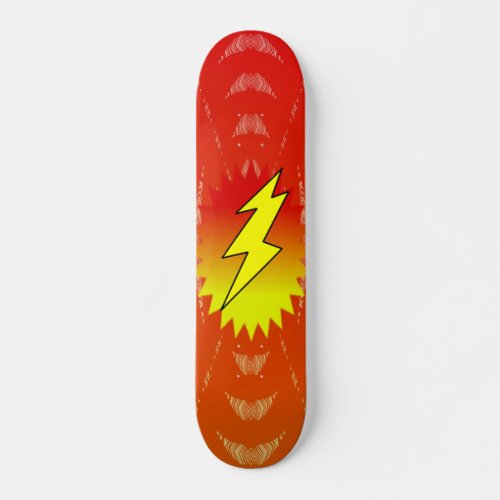 lighting bolt skateboard deck