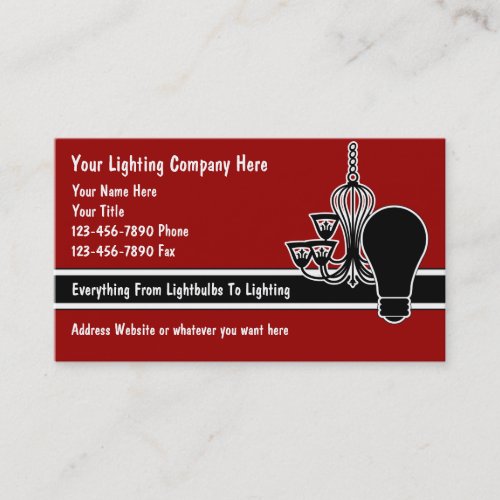 Lighting Business Cards
