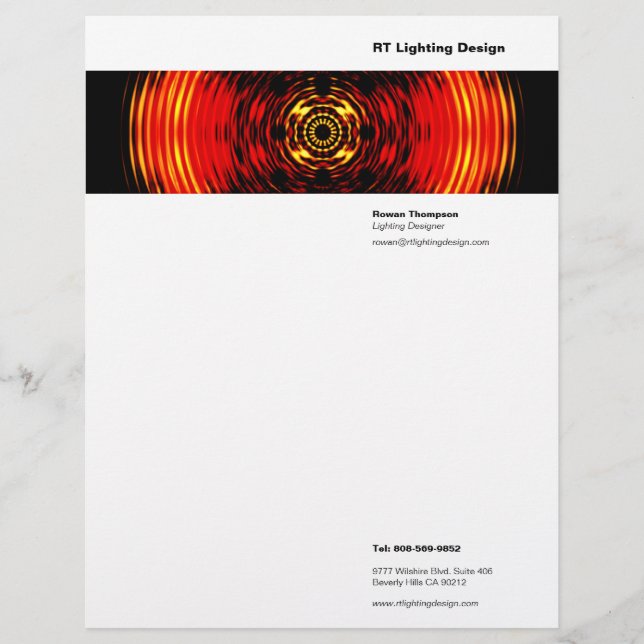 Lighting Designer Letterhead (Front)