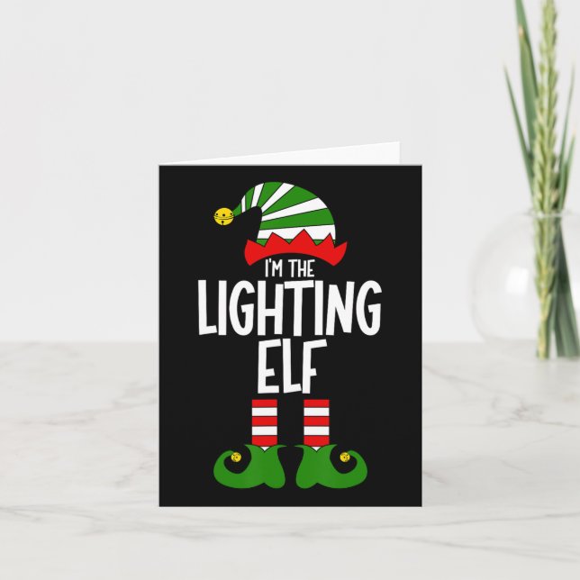 Lighting Elf Lighting Designer Xmas Matching Chris Card (Front)