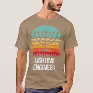 Lighting Engineer Jewish Hanukkah T-Shirt