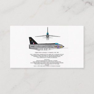 Lighting Fighter Jet Business Card
