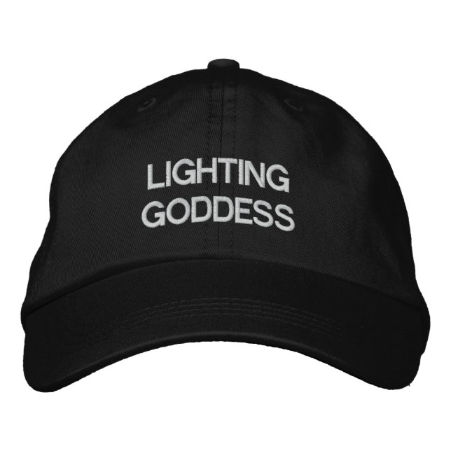 Lighting Goddess Embroidered Baseball Hat (Front)