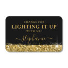 Lighting It Up Thank You Personalized Party Favor