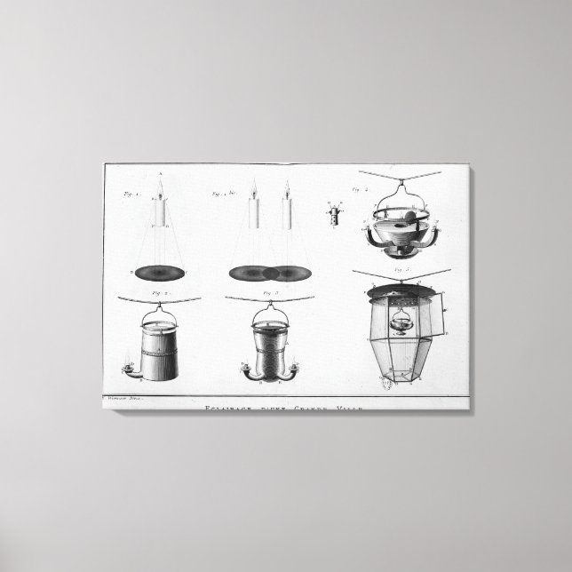 Lighting of a big city canvas print (Front)