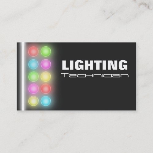 Lighting Technician Business Cards