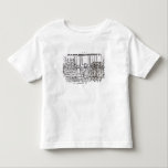 Lighting the Menorah Toddler T-shirt<br><div class="desc">Jewish School's Lighting the Menorah (woodcut) located at a Private Collection.</div>
